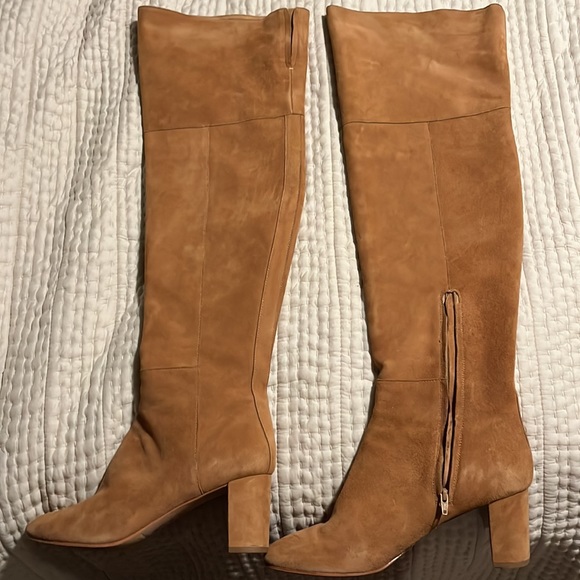 Loeffler Randall Brett Over The Knee Dress Boots, Dark Camel - Picture 8 of 11